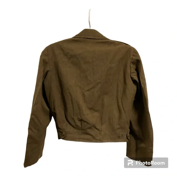 Vintage 1950 Korea Sz 36R Army Wool Ike Eisenhower Field Military Uniform Jacket